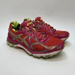 Asics GT-2000 v3 Lite-Show Women’s Running Shoes Sz 7.5 US Red Neon Pink Reflect